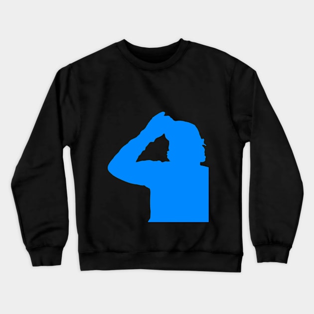 Tip of the hat to those that turned him blue. Crewneck Sweatshirt by TeachUrb